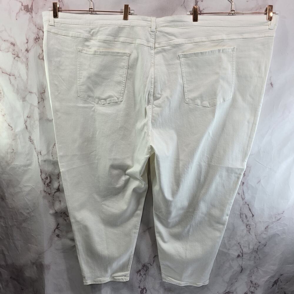 Universal Standard Jeans Womens White Seine Crop Skinny High Rise